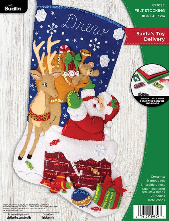 Bucilla Christmas Stocking Kit Bucilla, Sugar Plum Dreams, Felt Applique 18 Stocking Making Kit Perfect For Diy Arts And Crafts 89629e Bucilla Felt Kits Bucilla Christmas Stocking Kit Bucilla, Sugar Plum Dreams, Felt Applique 18 Stocking Making Kit Perfect For Diy Arts And Crafts 89629e Bucilla Felt Kits