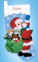 Load image into Gallery viewer, DIY Design Works Santas Toy Sack Christmas Felt Stocking Kit