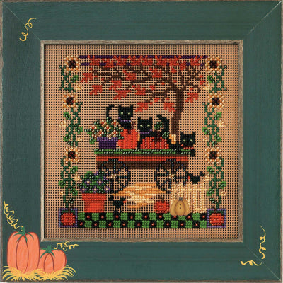 DIY Mill Hill Scaredy Cats Halloween Counted Cross Stitch Kit