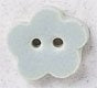 DIY Mill Hill Ceramic Button - Seafoam Posy Flower