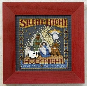 DIY Mill Hill Silent Night Nativity Christmas Counted Cross Stitch Kit