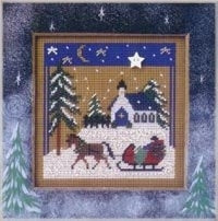 DIY Mill Hill Sleigh Ride Winter Christmas Counted Cross Stitch Kit