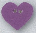 DIY Mill Hill Ceramic Button - Small Lilac Heart