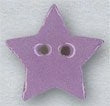 DIY Mill Hill Ceramic Button - Small Lilac Star