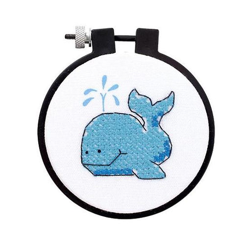 DIY Dimensions Whale Kids Beginner Stamped Cross Stitch Kit 72417