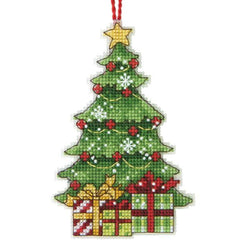 DIY Dimensions Tree Christmas Plastic Canvas Cross Stitch Ornament Kit