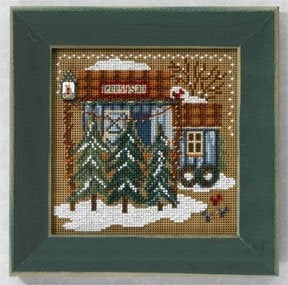 DIY Mill Hill Tree Farm Christmas Bead Counted Cross Stitch Kit