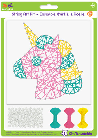 DIY Krafty Kids Unicorn String Art Kit Kids Beginner Craft