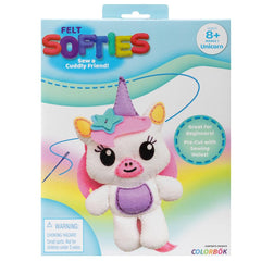 DIY Unicorn Kids Beginner Starter Felt Softies Kit School Craft