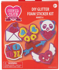 DMG DIY Valentines Day Foam Glitter Stickers Kit Kids Craft
