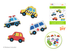 DIY Krafty Kids Vehicles Diamond Art Sticker Facet Bead Craft Kit