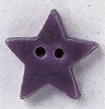 DIY Mill Hill Ceramic Button - Small Purple Star