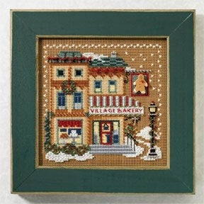 DIY Mill Hill Village Bakery Christmas Beaded Cross Stitch Picture Kit