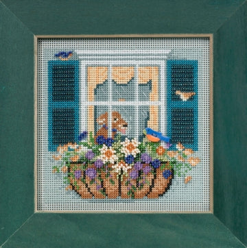 DIY Mill Hill Window Box Spring Counted Cross Stitch Kit