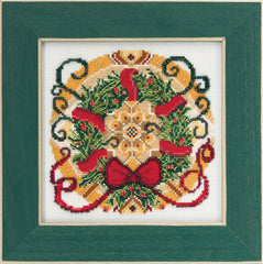 DIY Mill Hill Winter Mandala Christmas Counted Cross Stitch Picture Kit