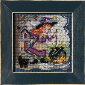 DIY Mill Hill Witch's Brew Halloween Counted Cross Stitch Kit