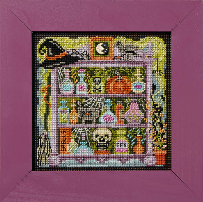 DIY Mill Hill Witchy Apothecary Halloween Counted Cross Stitch Kit
