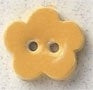 DIY Mill Hill Ceramic Button - Yellow Posy Flower