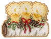 DIY Mill Hill Yule Log Candles Christmas Counted Cross Stitch Magnet Kit