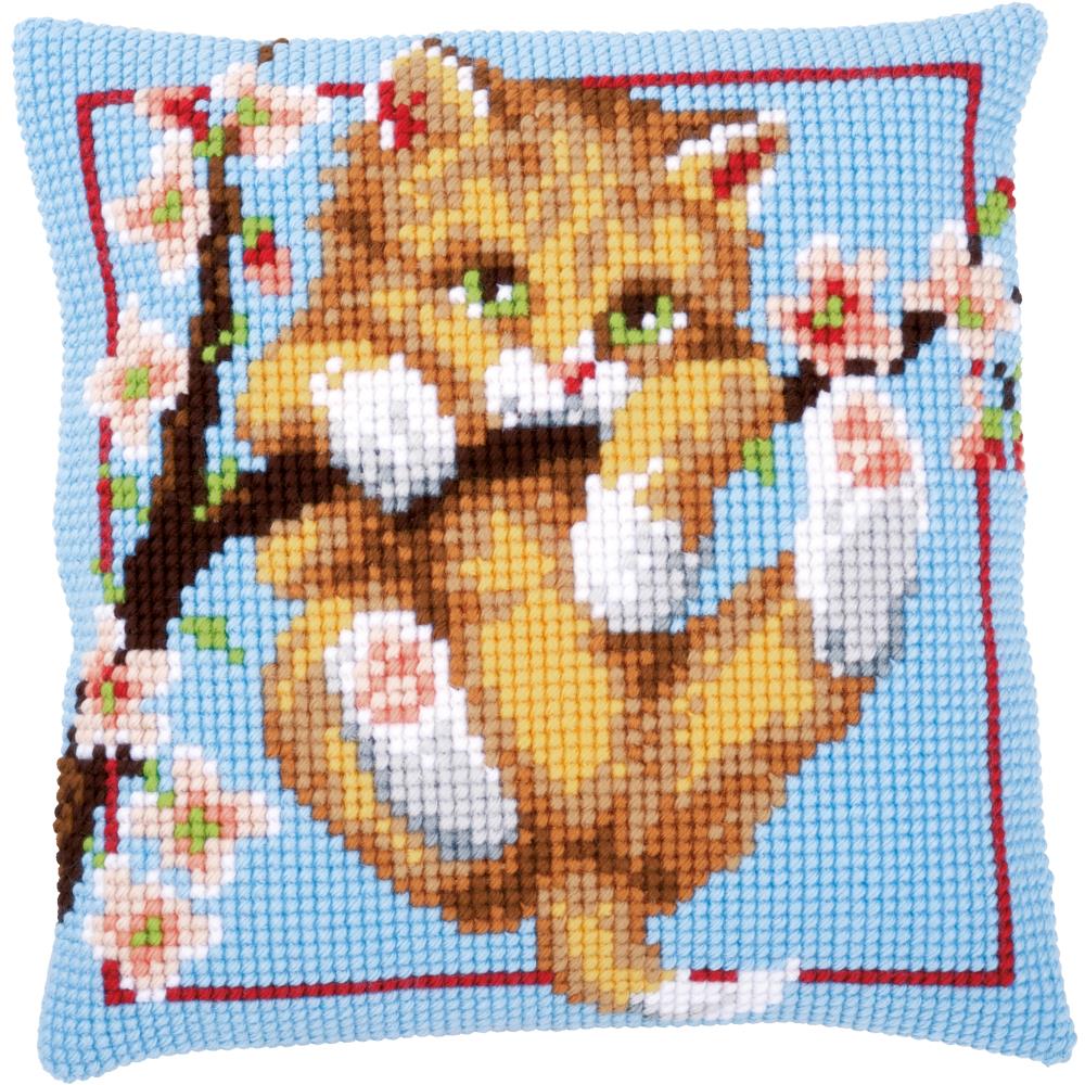 DIY Vervaco Hanging Kitten Cat Chunky Needlepoint 16