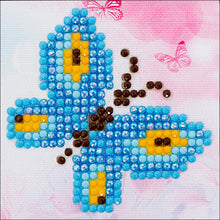 Load image into Gallery viewer, DIY Diamond Dotz Butterfly Sparkle Kids Beginner Starter Facet Bead Craft Kit