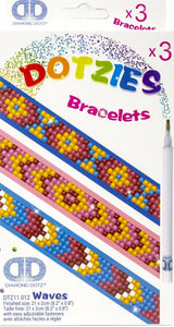 DIY Diamond Dotz Waves Designs Kids Bracelet Facet Art Bead Craft Kit 11012