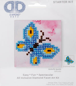 DIY Diamond Dotz Butterfly Sparkle Kids Beginner Starter Facet Bead Craft Kit