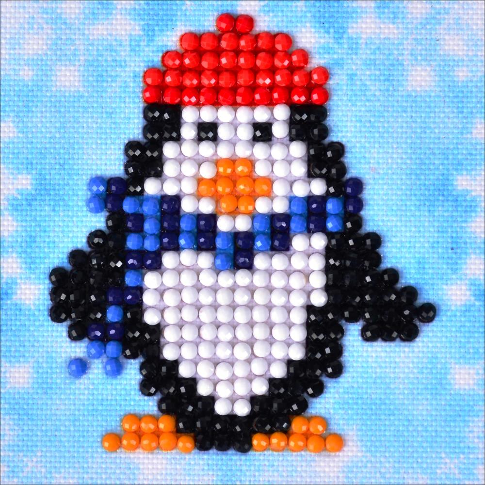 DIY Diamond Dotz Penguin Waddle Christmas Kids Beginner Starter Facet Craft Kit