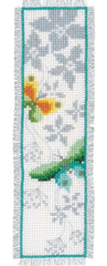 DIY Vervaco Butterflies Spring Reading Bookmark Counted Cross Stitch Kit Gift
