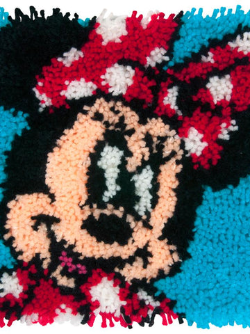 DIY Dimensions Disney Minnie Mouse Latch Hook Kit Kids Pillow Top 12