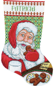 DIY Design Works Santas Cookies Christmas Counted  Cross Stitch Stocking Kit 5922