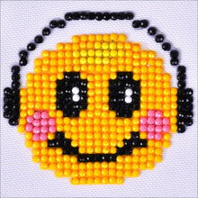 Load image into Gallery viewer, DIY Diamond Dotz Smiling Groove Emoji Kid Beginner Starter Facet Craft Kit 3&quot;