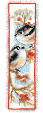 Load image into Gallery viewer, DIY Vervaco Winter Birds Robin Reading Bookmark Counted Cross Stitch Kit Gift
