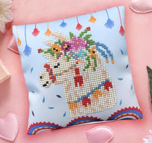 Load image into Gallery viewer, DIY Diamond Dotz Llama Party Pinata Mini Pillow Kids Beginner Facet Craft Kit