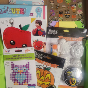 Craft 'n Stitch Halloween Fall Crafts Gift Box for Kids Ages 7-9