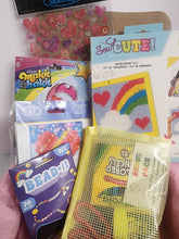 Load image into Gallery viewer, Craft &#39;n Stitch Hearts Rainbows Crafts Gift Box for Kids Ages 10-12