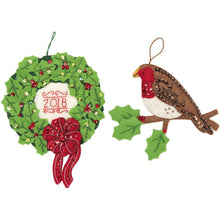 Load image into Gallery viewer, DIY Bucilla Tis the Season Photo Frame Felt Christmas Ornament Kit 86928