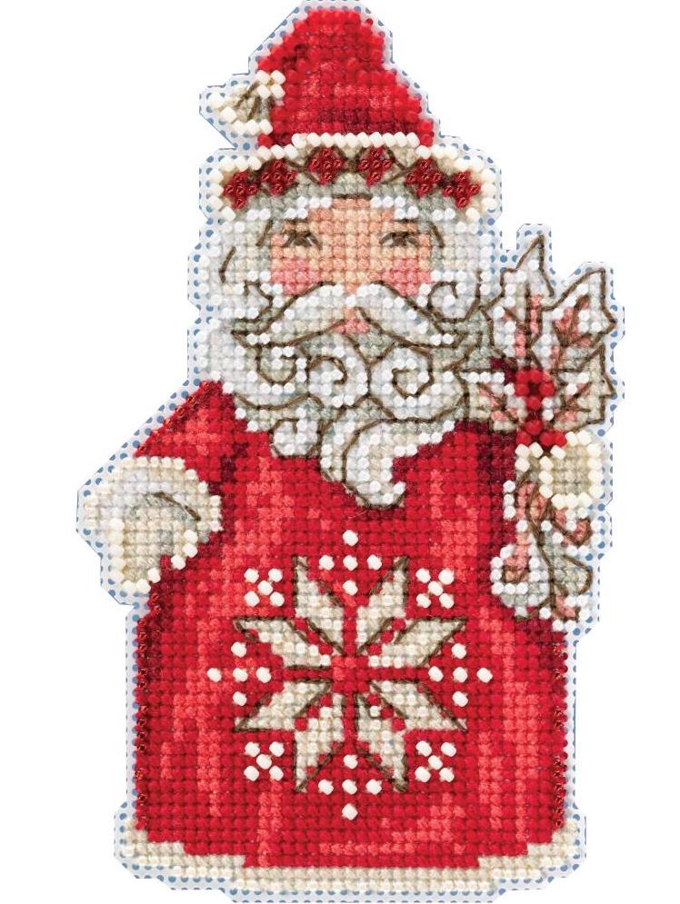DIY Mill Hill Nordic Santa Jim Shore Christmas Bead Cross Stitch Picture Kit