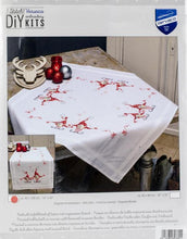 Load image into Gallery viewer, DIY Vervaco Christmas Gnomes Elves Song Stamped Cross Stitch Table Runner Kit