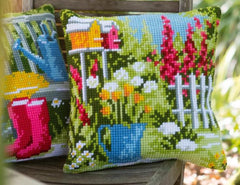 DIY Vervaco In My Garden Flowers Cross Stitch Needlepoint 16