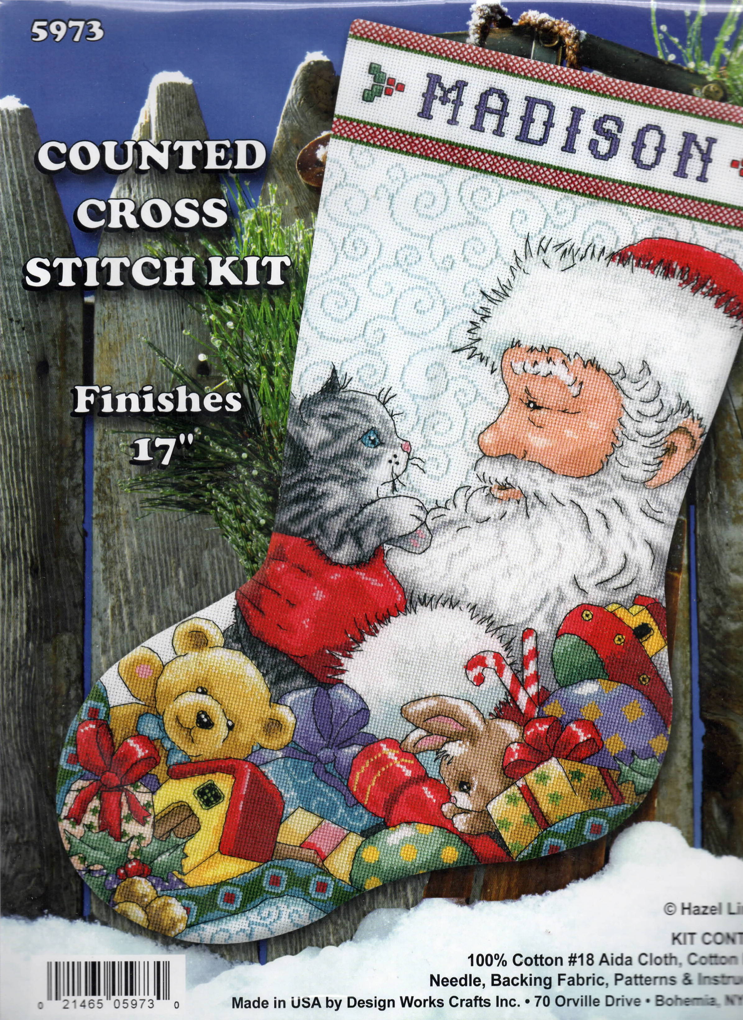 Design Works Counted Cross Stitch Stocking Kit 17 Long