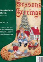 Load image into Gallery viewer, DIY Needle Treasures Antique Playthings Toys Doll Needlepoint Stocking Kit 06823