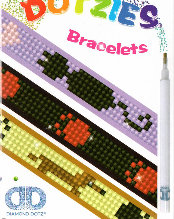 DIY Diamond Dotz Pets Cat Dog Prints Dotzies Bracelet Facet Art Bead Craft Kit