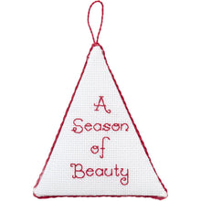 Load image into Gallery viewer, DIY Bucilla Holiday Blooms Christmas Counted Cross Stitch Ornament Kit 86892