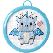 Load image into Gallery viewer, DIY Bucilla Dragon Baby Kids Beginner 1st Stitch Counted Cross Stitch Kit