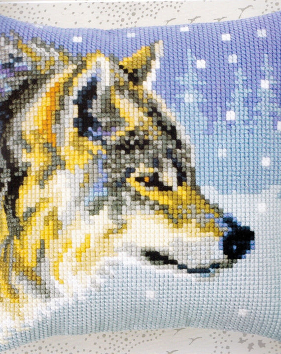 DIY Collection D'Art Winter Animals Wolf Needlepoint 16