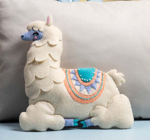 DIY Bucilla Llama Baby Shower Gift Kids Birthday Felt Pillow Craft Kit 47889E