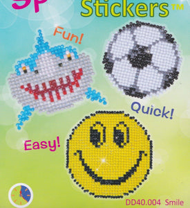 DIY Diamond Dotz Smile Stickers Facet Art Bead Craft Kit