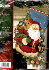 DIY Bucilla Christmas Joy Santas Delivery Toys Holiday Felt Stocking Kit 86019