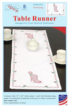 Load image into Gallery viewer, DIY Jack Dempsey Stocking Christmas Stamped Cross Stitch Table Runner Scarf Kit